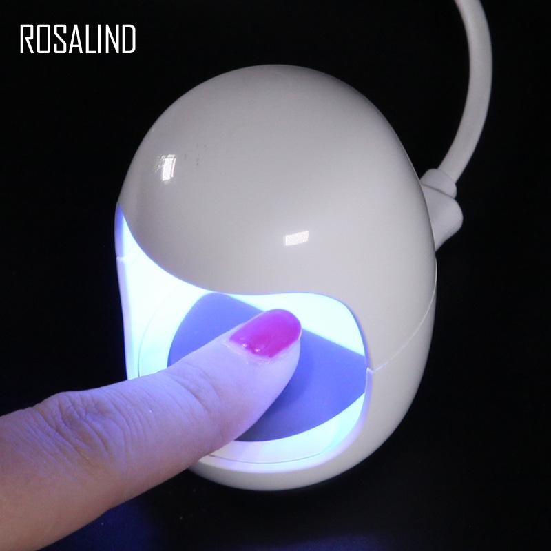 ROSALIND Mini Usb Uv Nail Dryer Machine Nails Gel Curing Lamp Light