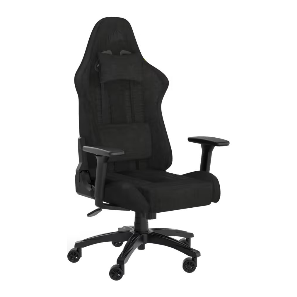 Corsair TC100 RELAXED Gaming Chair - Fabric, Black, Black