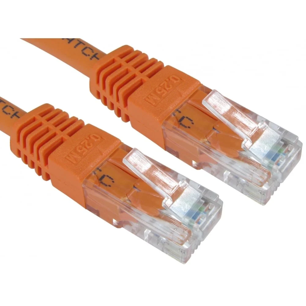 Scan Cables Cables Direct 0.25m CAT6 Patch Cable (Orange)