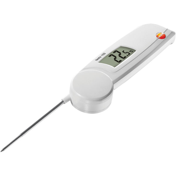 Testo 0560 0103 Folding Thermometer with Probe, Penetration Probe, ±0.5 °C Accuracy