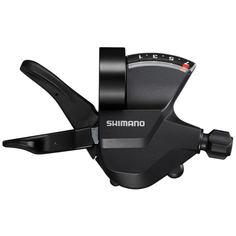 Shimano M315 7 Speed Gear Levers - Individual - Black / 7 Speed / Rear