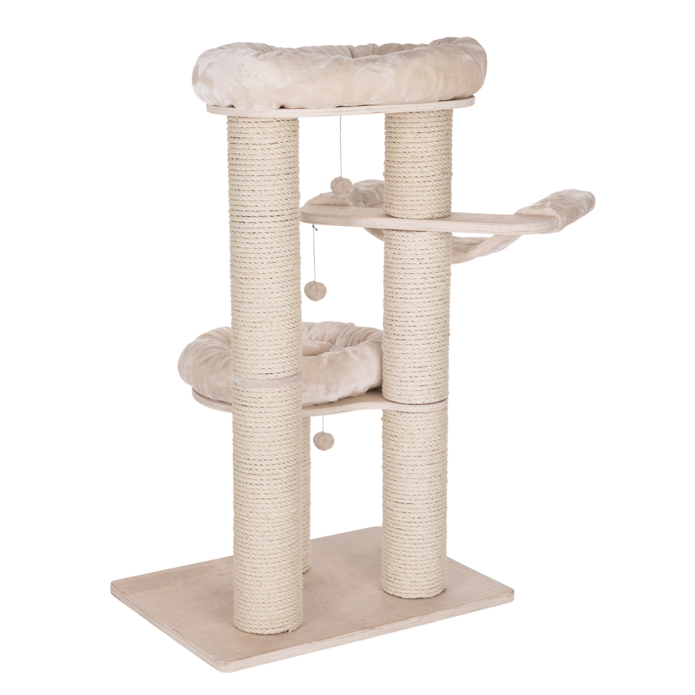 Zooplus Exclusive Natural Paradise Scratching Tree - Amaryllis L - Cream
