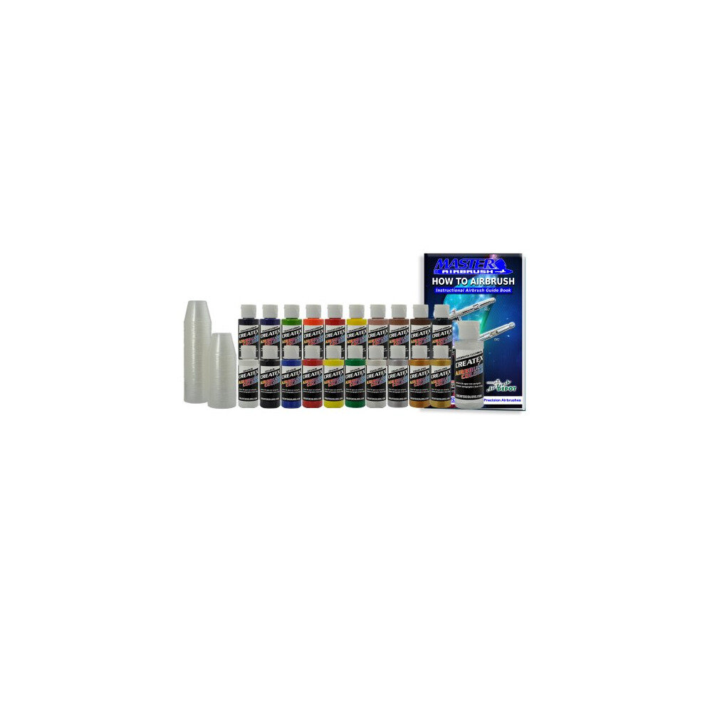CREATEX 20 Popular Colors Paint Set-airbrush-hobby-art