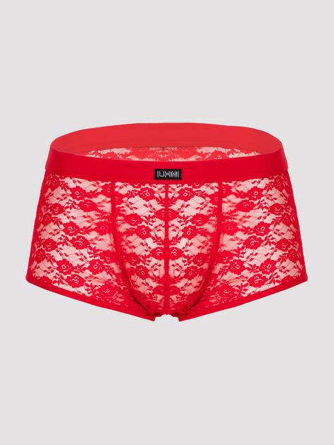 LHM Red Lace Boxer Shorts