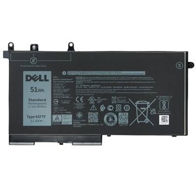 Dell 3-cell 51 Wh Lithium Ion Replacement Battery for Select Laptops