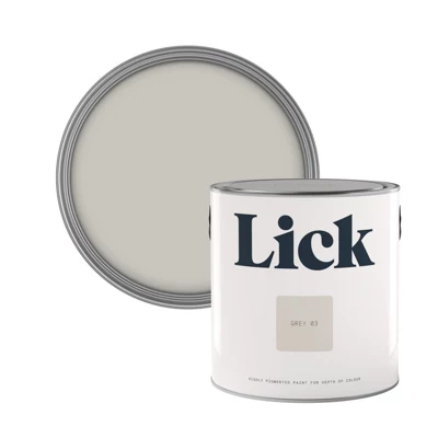 Lick Grey 03 Matt Emulsion Paint, 2.5L