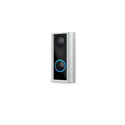 Ring Smart Door View Cam with Built-in Wi-Fi & Camera, Black with Satin Nickel