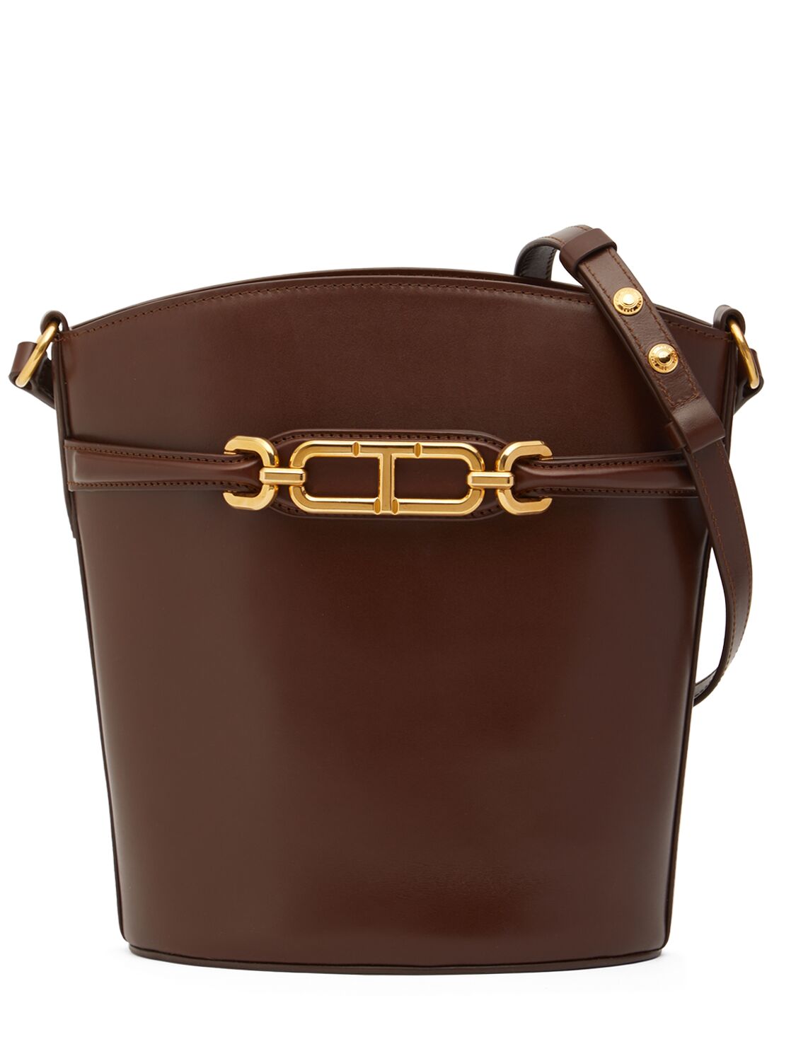 Medium Whitney Box Leather Bucket Bag