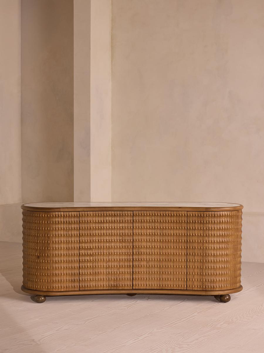 Soho Home Armando Sideboard, Calcutta Aura Marble