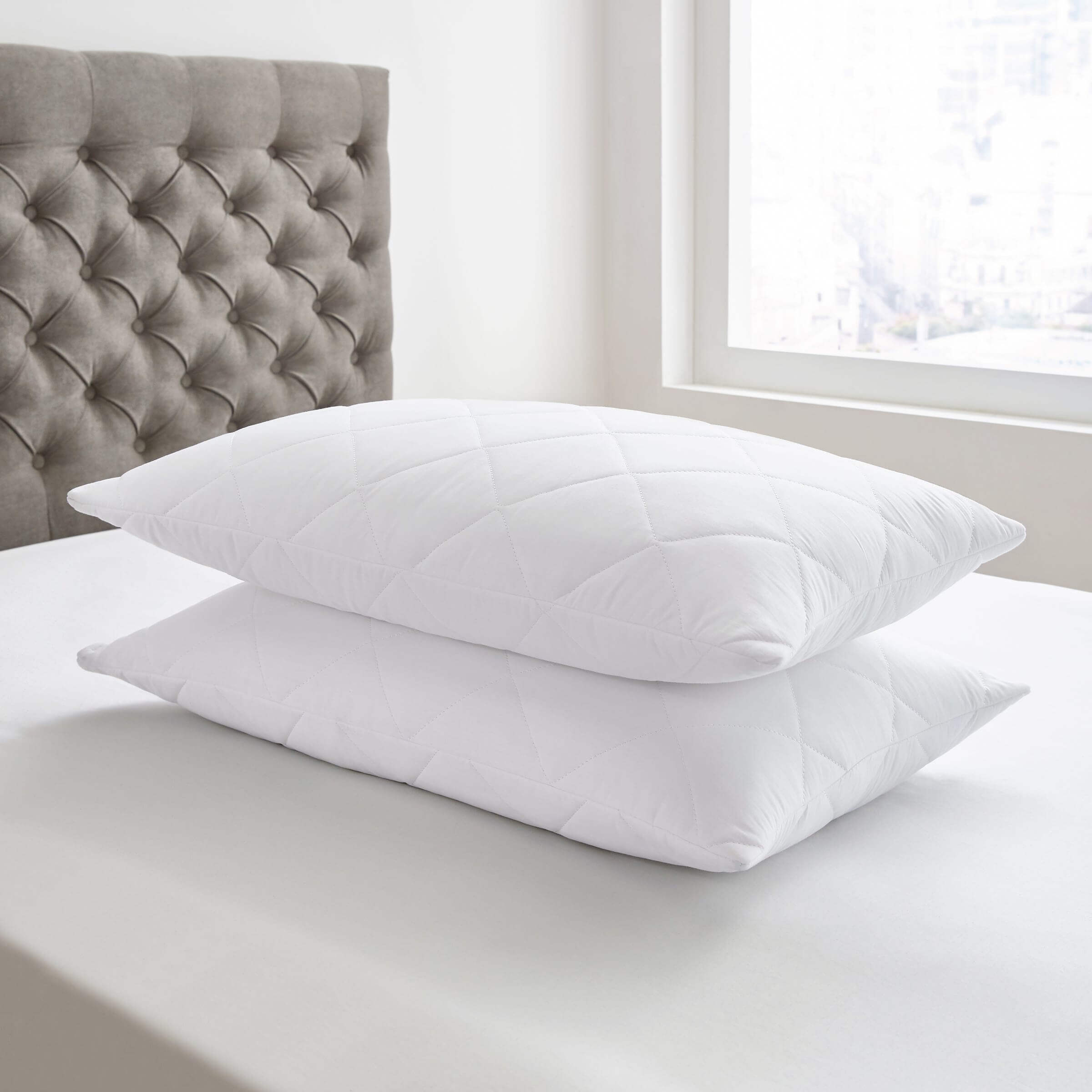 By Bedeck Quilted Protector Pair of Pillowcases