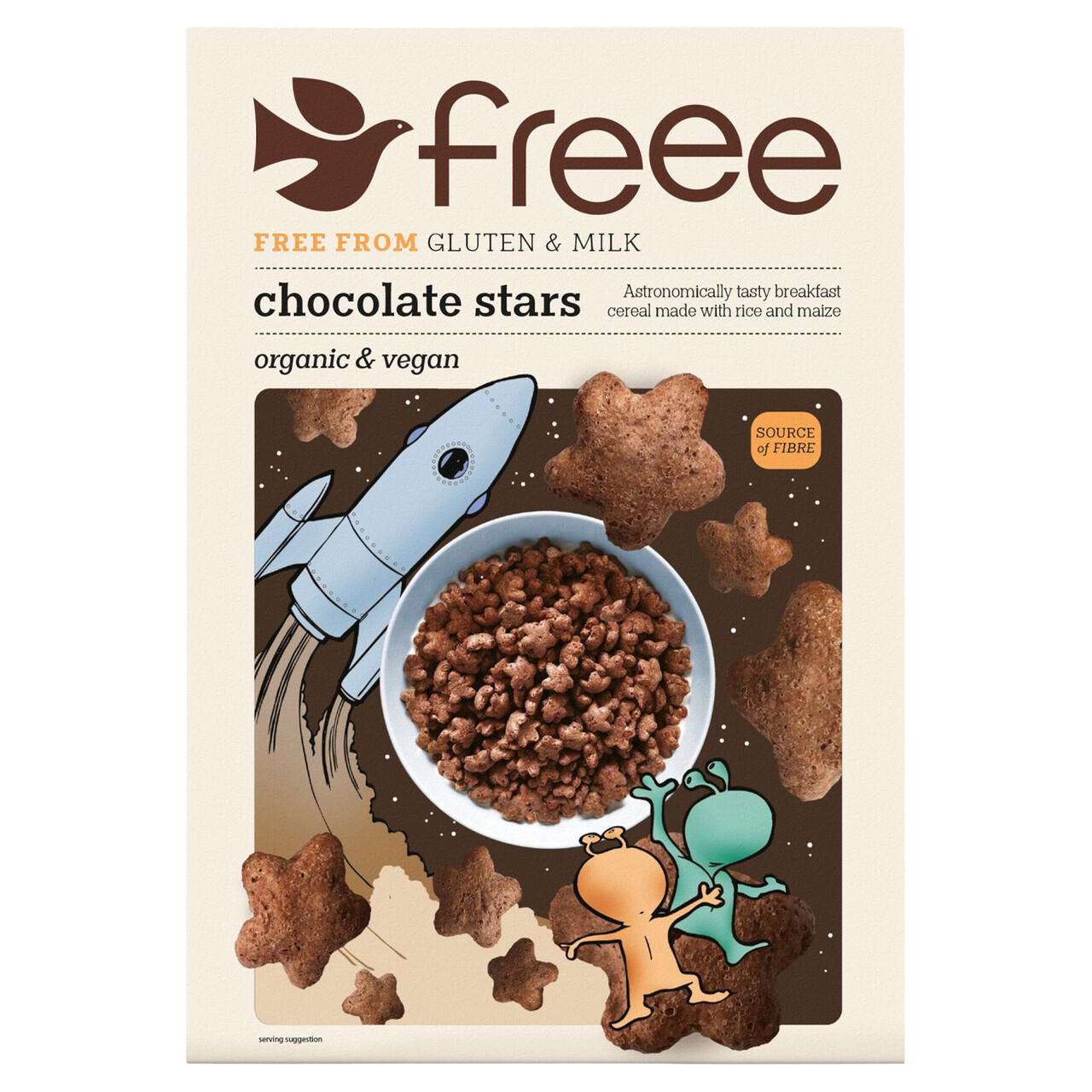 Naturesource Doves Farm Freee by Gluten Free Organic Chocolate Stars 300g
