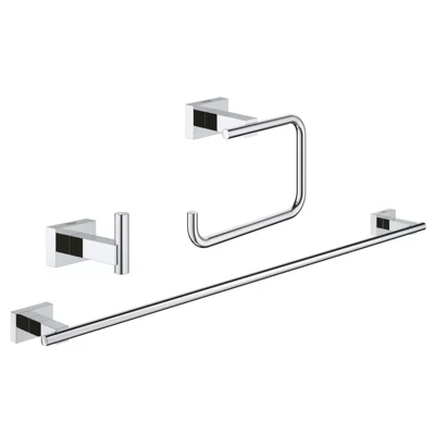 Grohe Essentials Cube 3-in-1 Accessories Set Chrome 40777001