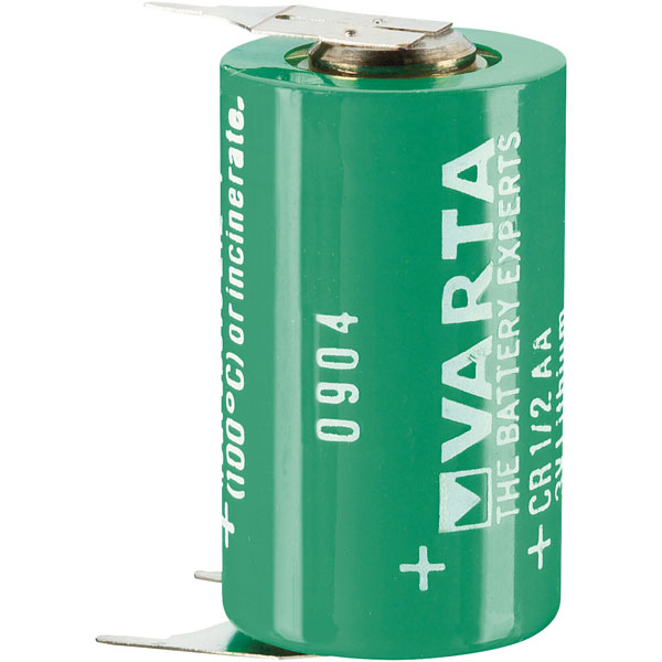 VARTA Cr1/2 Aa 3v 970mah Lithium Battery Cell Pcb Pins