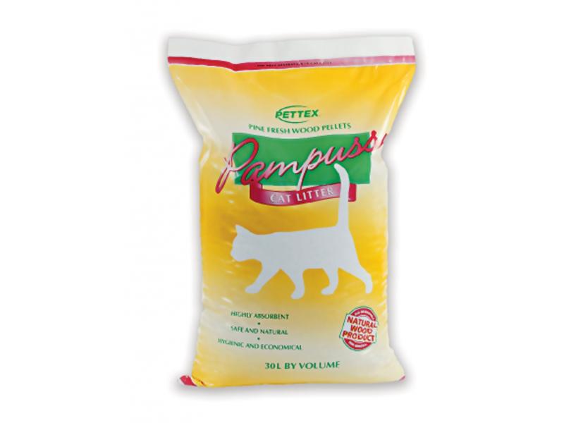  Pampuss Woodbase Cat Litter - 30 Litre Bag