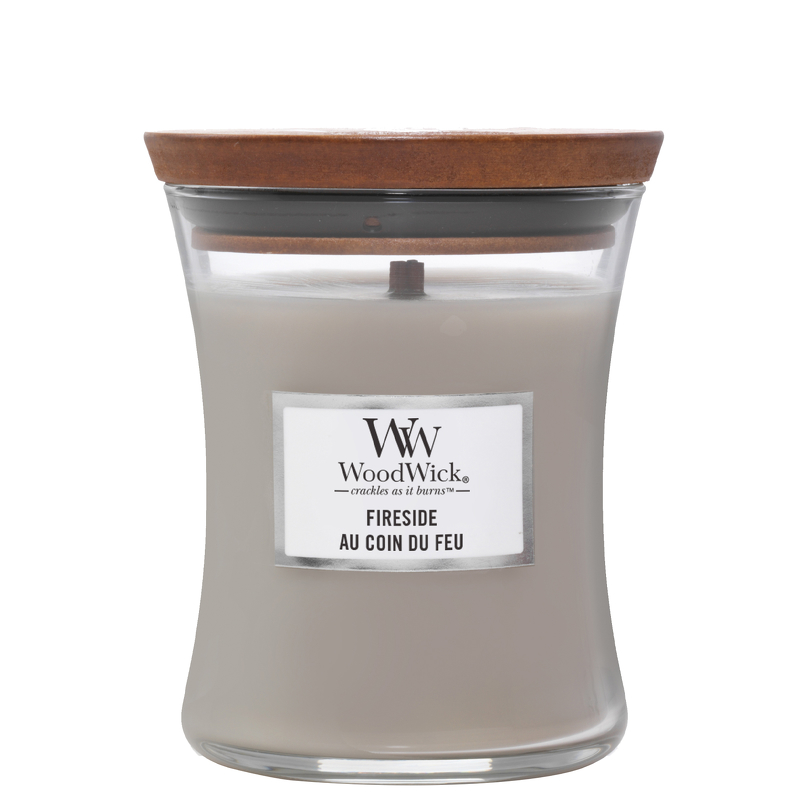 Woodwick Hourglass Candles Fireside Medium Candle 275g / 9.7 oz.
