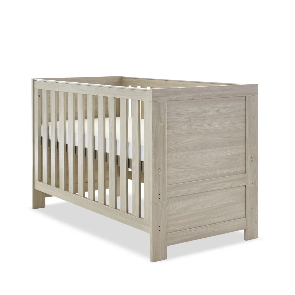 Obaby Nika Cot Bed with Under Drawer - Grey Wash