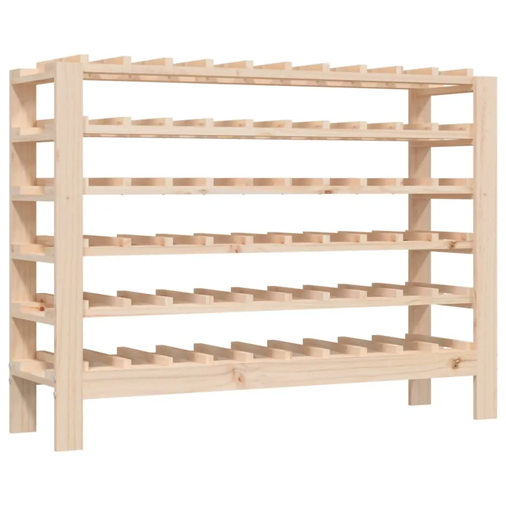 VidaXL Wine Rack 109&#46;5x30x82 Cm Solid Wood Pine
