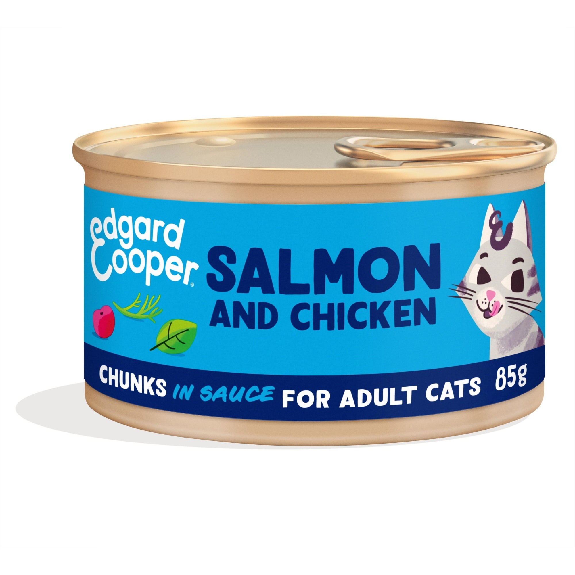 18 x 85 gr Alimento Húmedo para Gatos con Salmón y Pollo