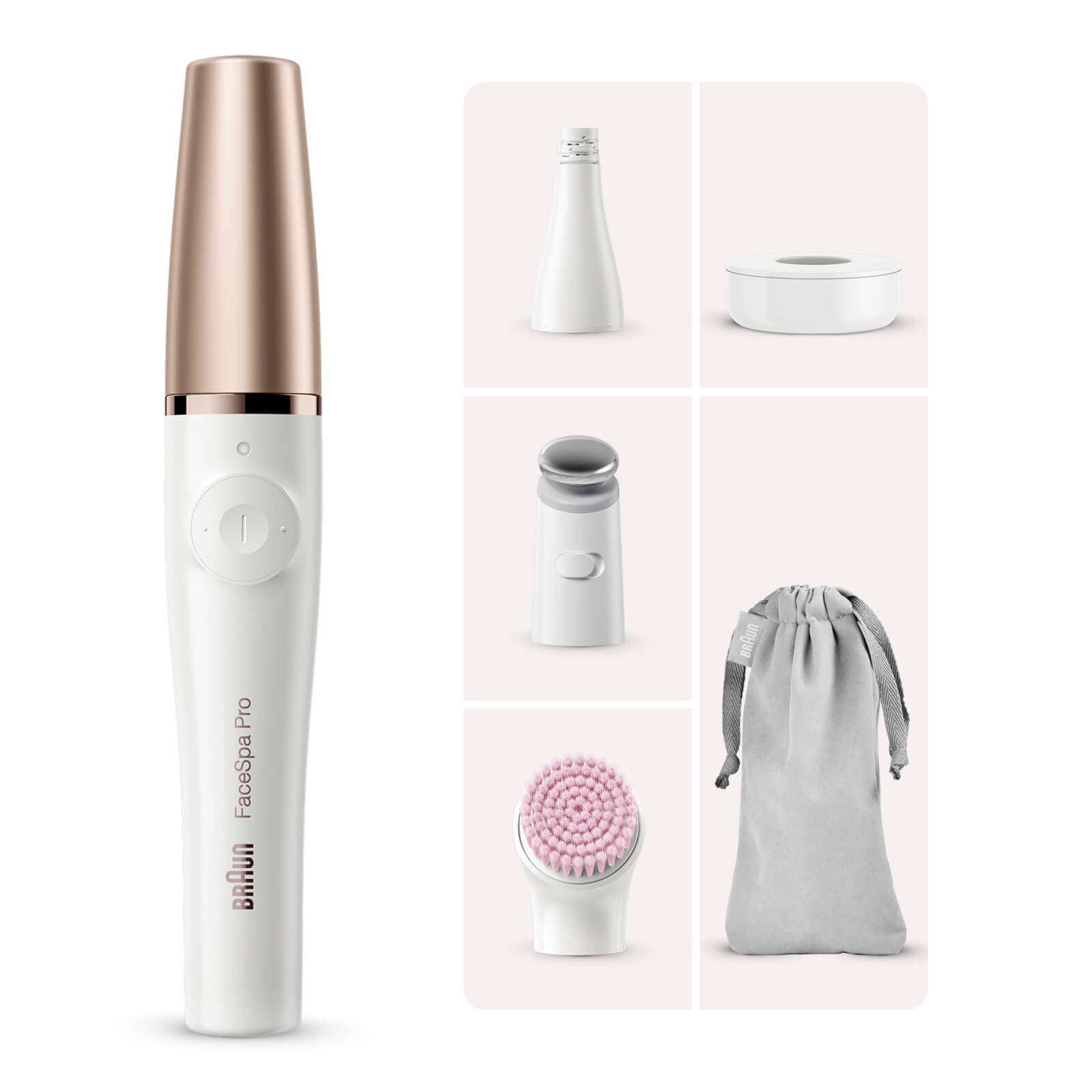 Braun FaceSpa Pro Facial Epilator with 4 Extras incl. Sensitive Cleansing Brush