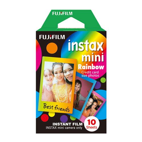 INSTAX FUJIFILM instax mini Film - 10 Shots, Rainbow, Yellow