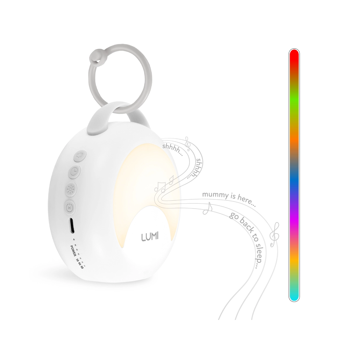 Lumi Sleep YourVoice Noise Machine - White