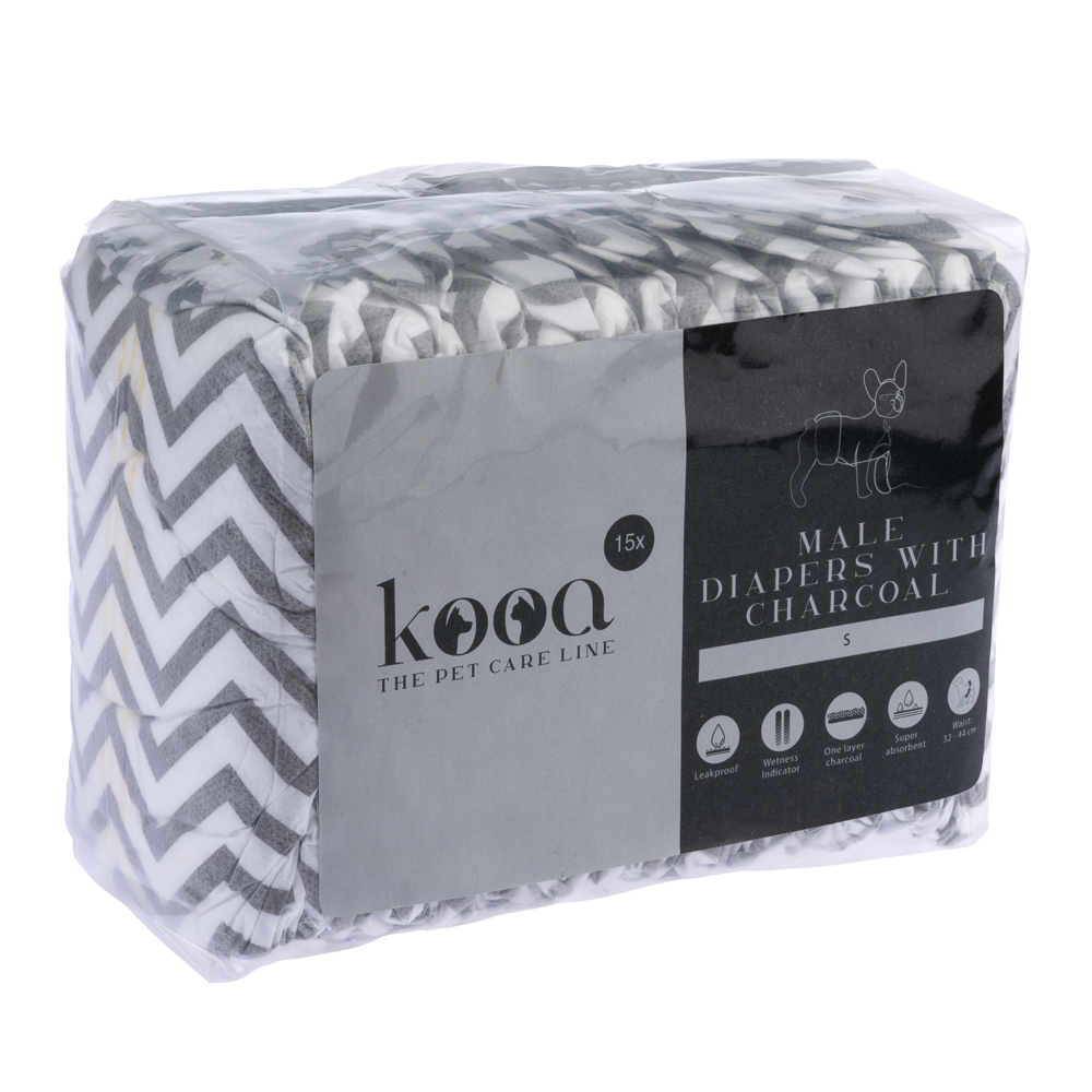 KOOA Male Nappies with Charcoal - Small