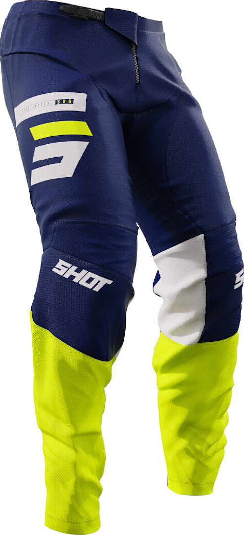 Shot Devo Reflex Motocross Pants, blue-yellow, Size 40, blue-yellow, Size 40