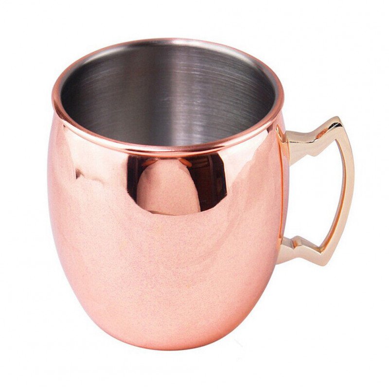 Gobelet Couleur Cuivre en Acier Inoxydable - Lisse