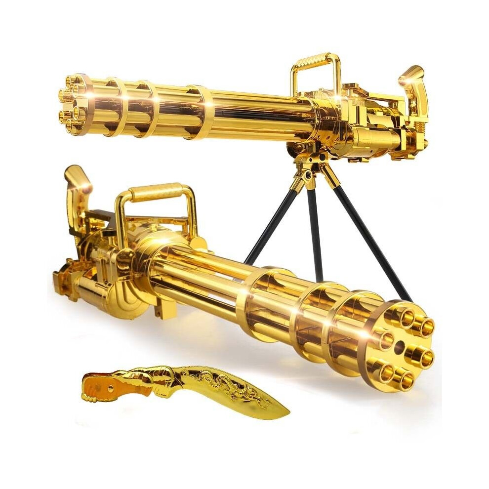 Unbranded Kids' Gold M134 Gatling Toy Laser Gun With Vibration