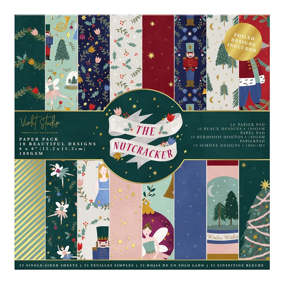 Violet Studio The Nutcracker 6x6 Inch Paper Pack (32 Sheets)