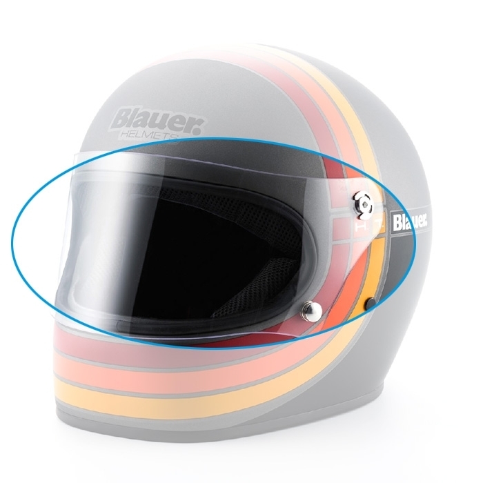 Blauer 80's Visor, clear, clear, Size One Size