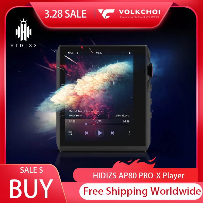 HIDIZS Ap80 Pro X Hifi Bluetooth Mp3 Portable Music Player Mp3 Mp4 Player 3.28 Sale Super