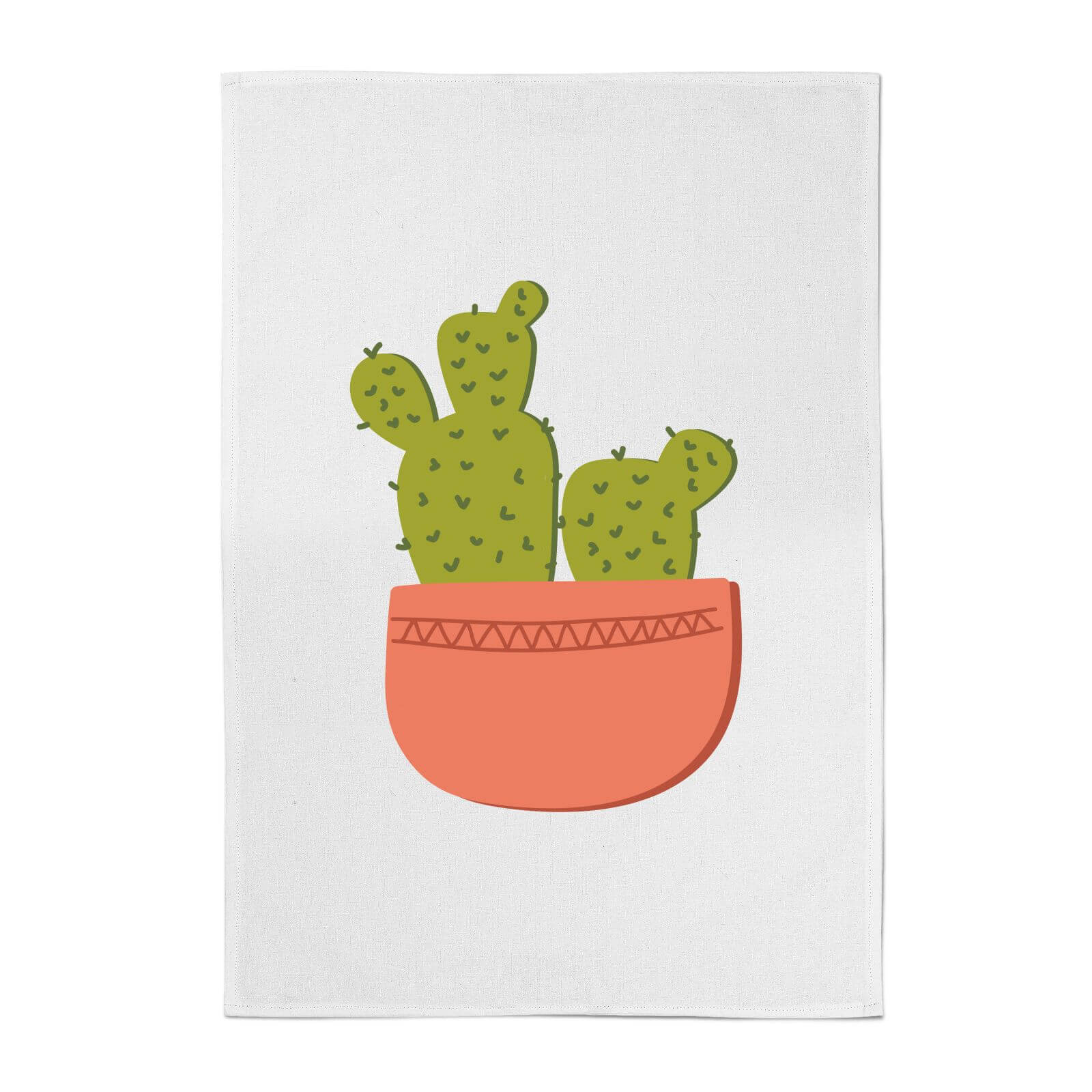 By IWOOT Two Potted Cacti Cotton Tea Towel | 