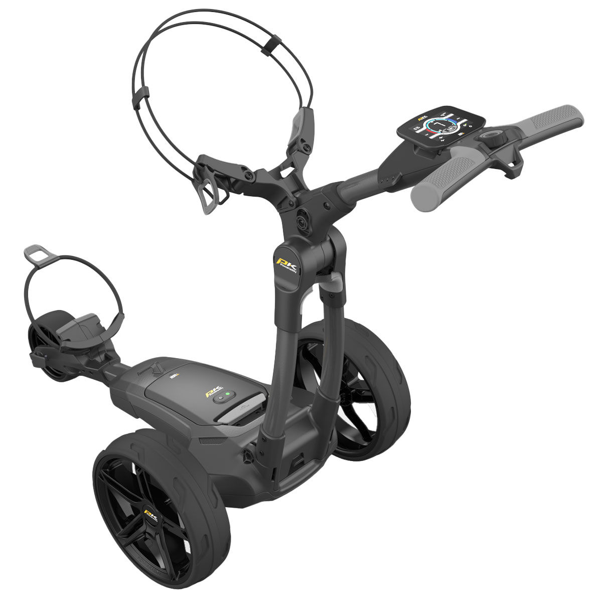 Powakaddy FX7 18 Hole Lithium Electric Golf Trolley, 18 hole, Gunmetal | American Golf