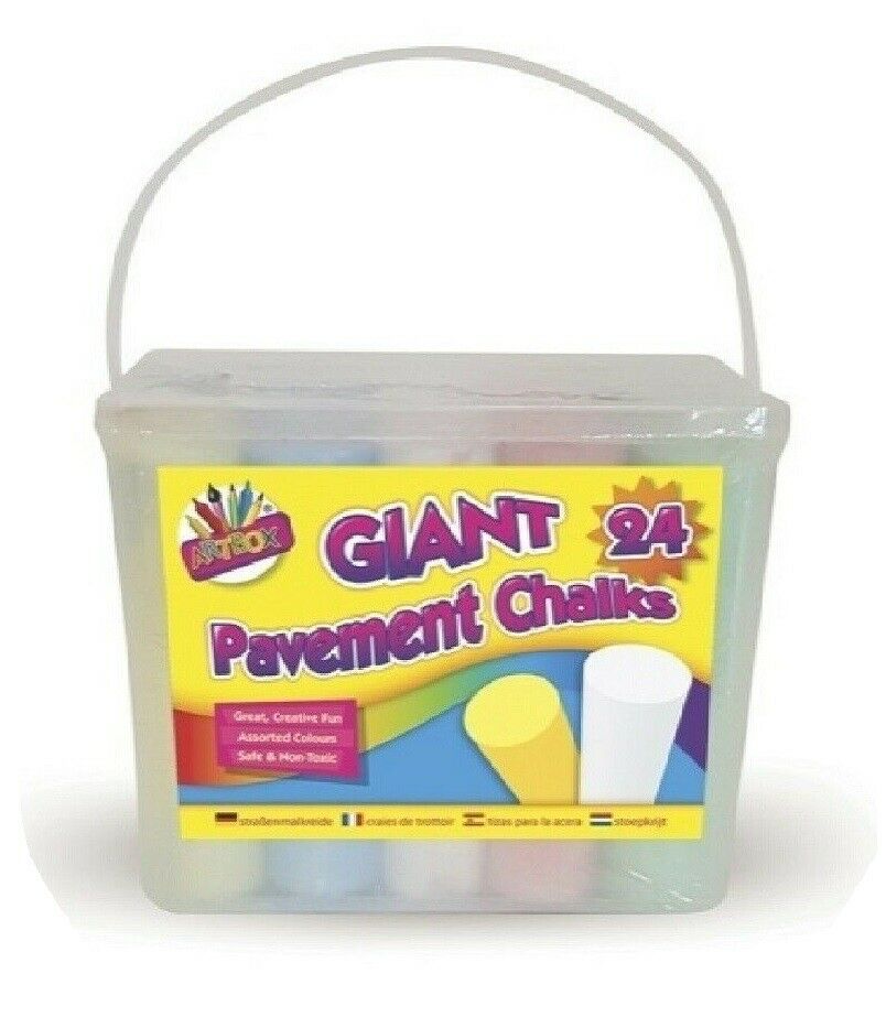Creation Station 24 x Giant Pavement Street Art Chalk Sticks