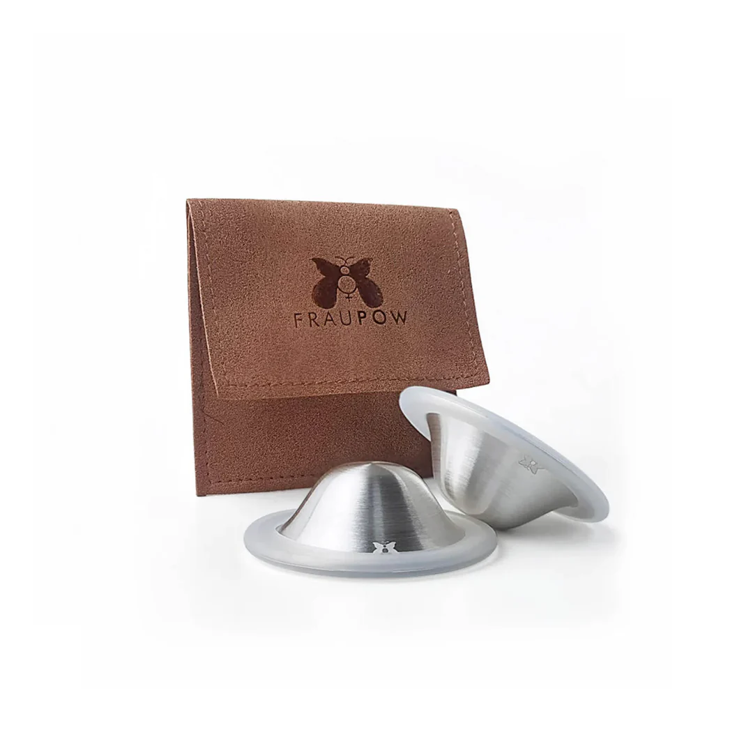 Fraupow Silver Healing Breast Cup - 2 Pack - Silver | Silver / Size 2