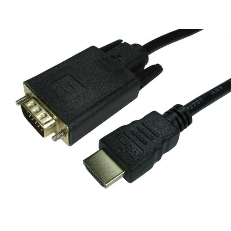 Scan Cables Cables Direct 77HDMI-VGCAB011 video cable adapter 1 m HDMI VGA (D-Sub) Black