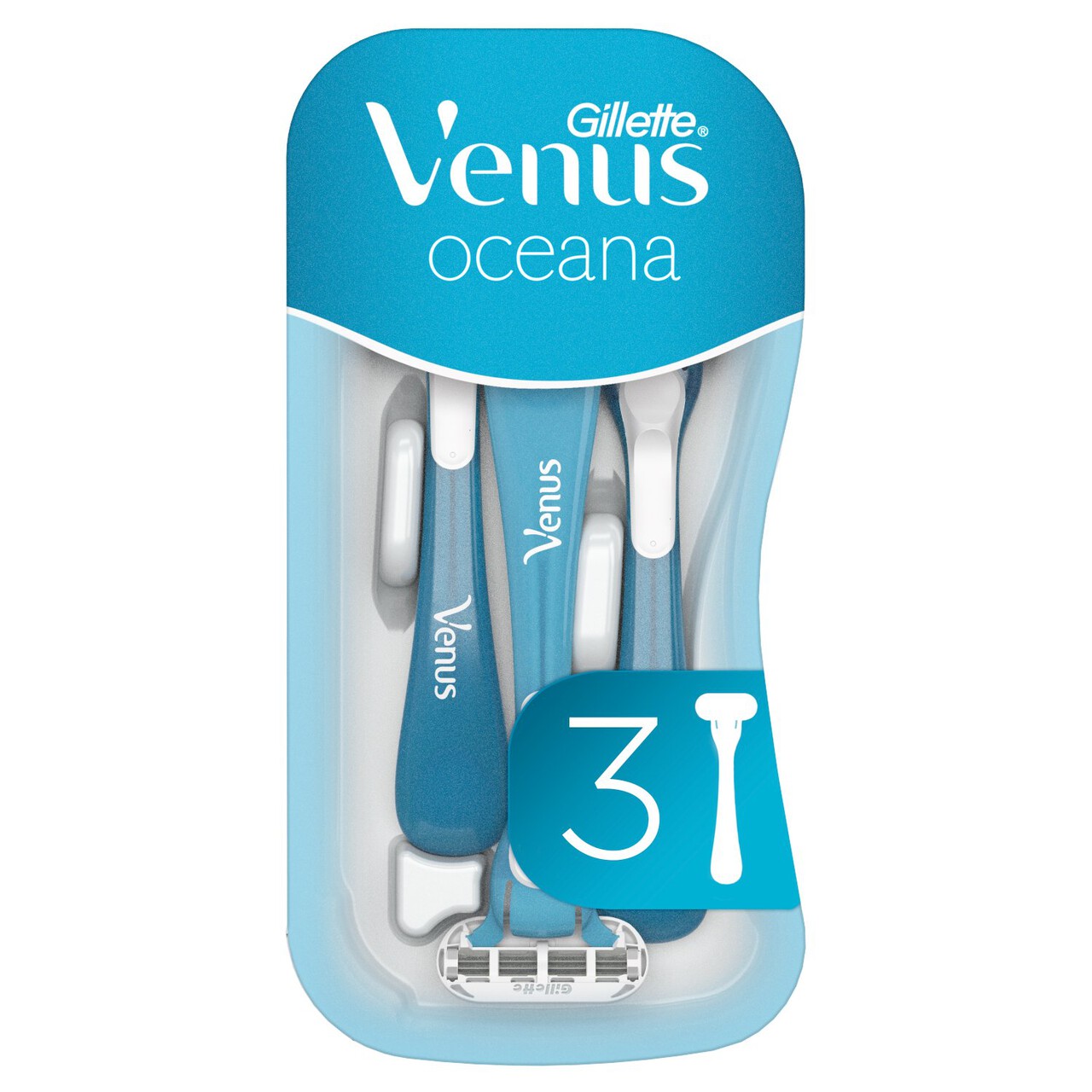 Gillette Venus Oceana Women's Disposable Razors 3 Count