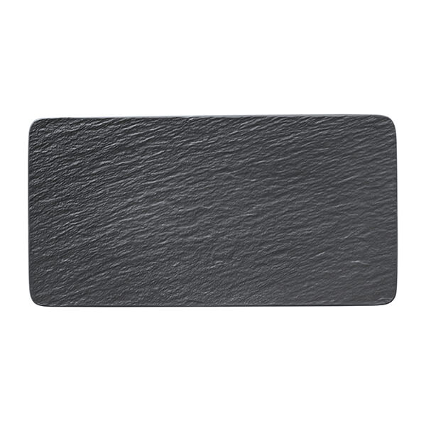 Villeroy & Boch 'Manufacture Rock' Rectangular 35cm Serving Plate|black