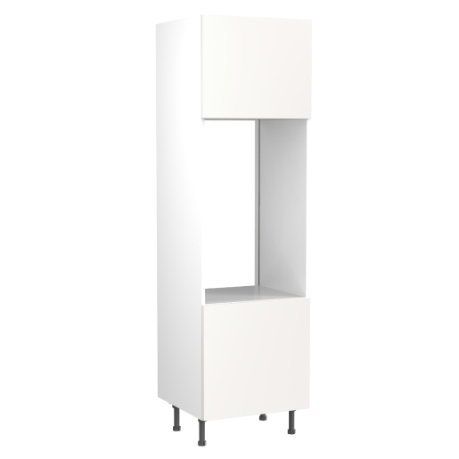 Kitchen Double Oven Tall Housing Unit with Value Slab Cabinet Door - Standard Matt White