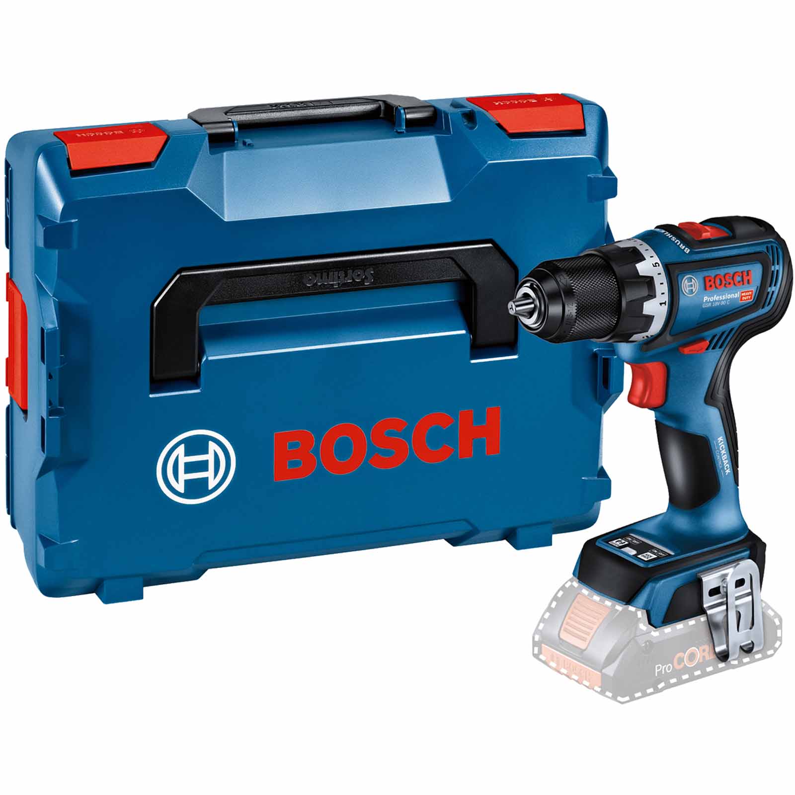Bosch Professional Bosch GSR 18V-90 C 18v Cordless Brushless Drill Driver No Batteries No Charger Case