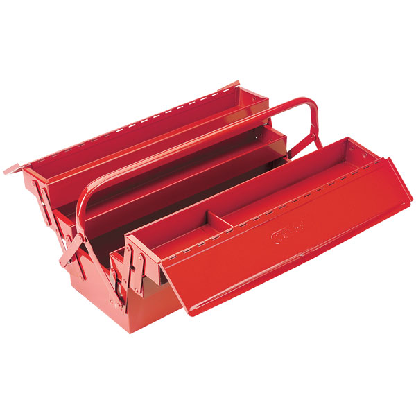 Draper Tools Caja de herramientas desplegable expertos rojo 53x20x21cm