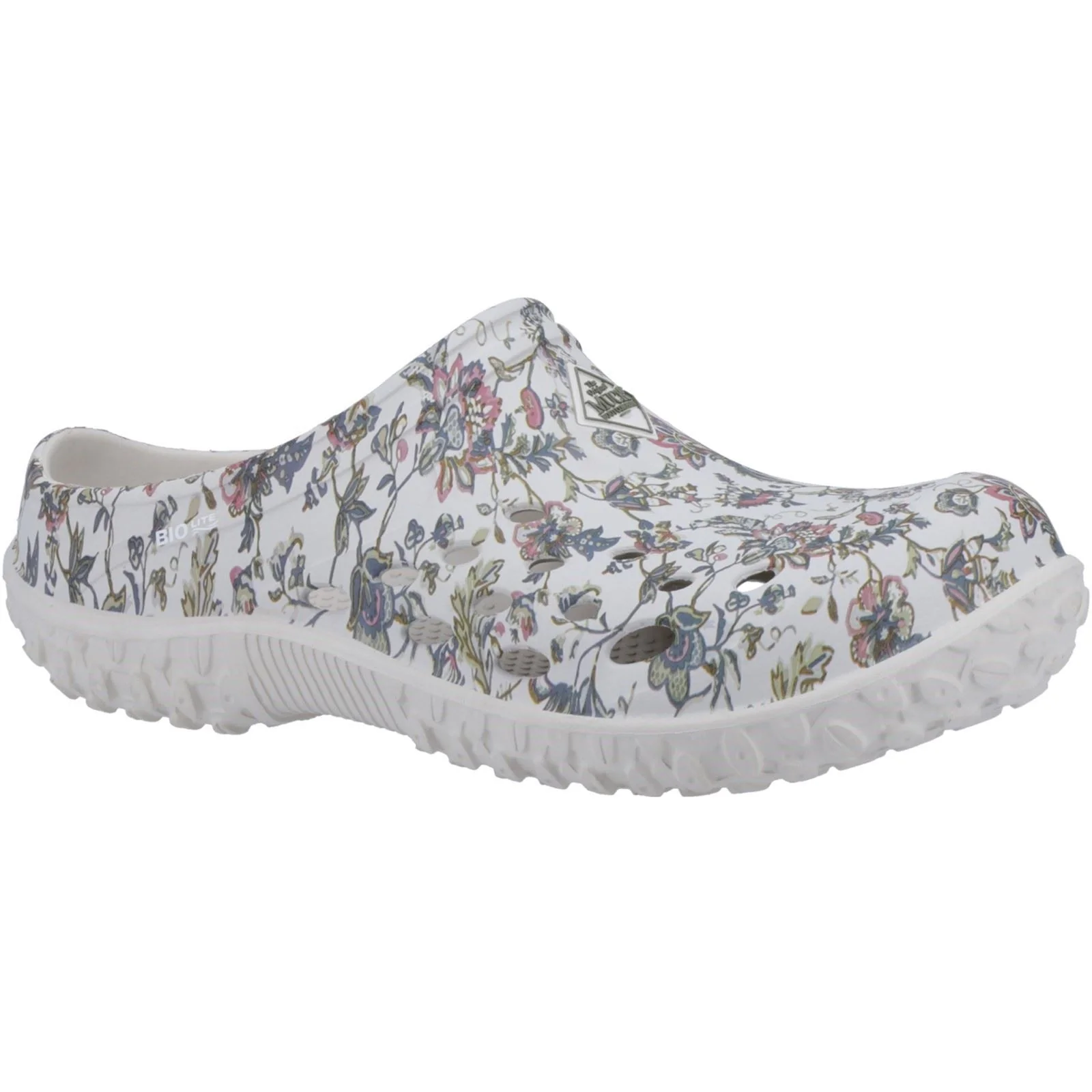 Muck Boot Muckster Lite Womens Clogs Colour: Light Grey/Floral, Size: 8