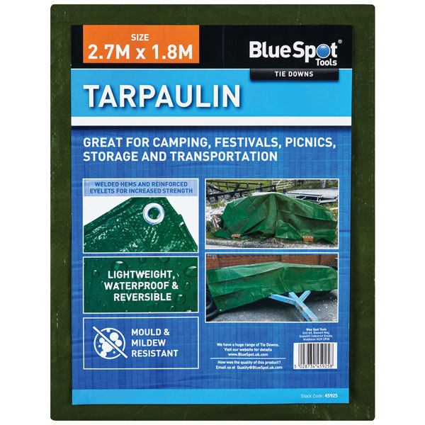  Green 2.7M x 1.8M Tarpaulin