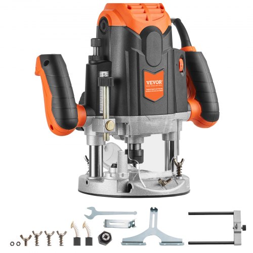  Plunge Router, 3-1/4 HP, 120V, 12000-23000 RPM Variable Speed, Electronic Plunge Base Router, Plunge Woodworking Router Kit with Carry Case, Par