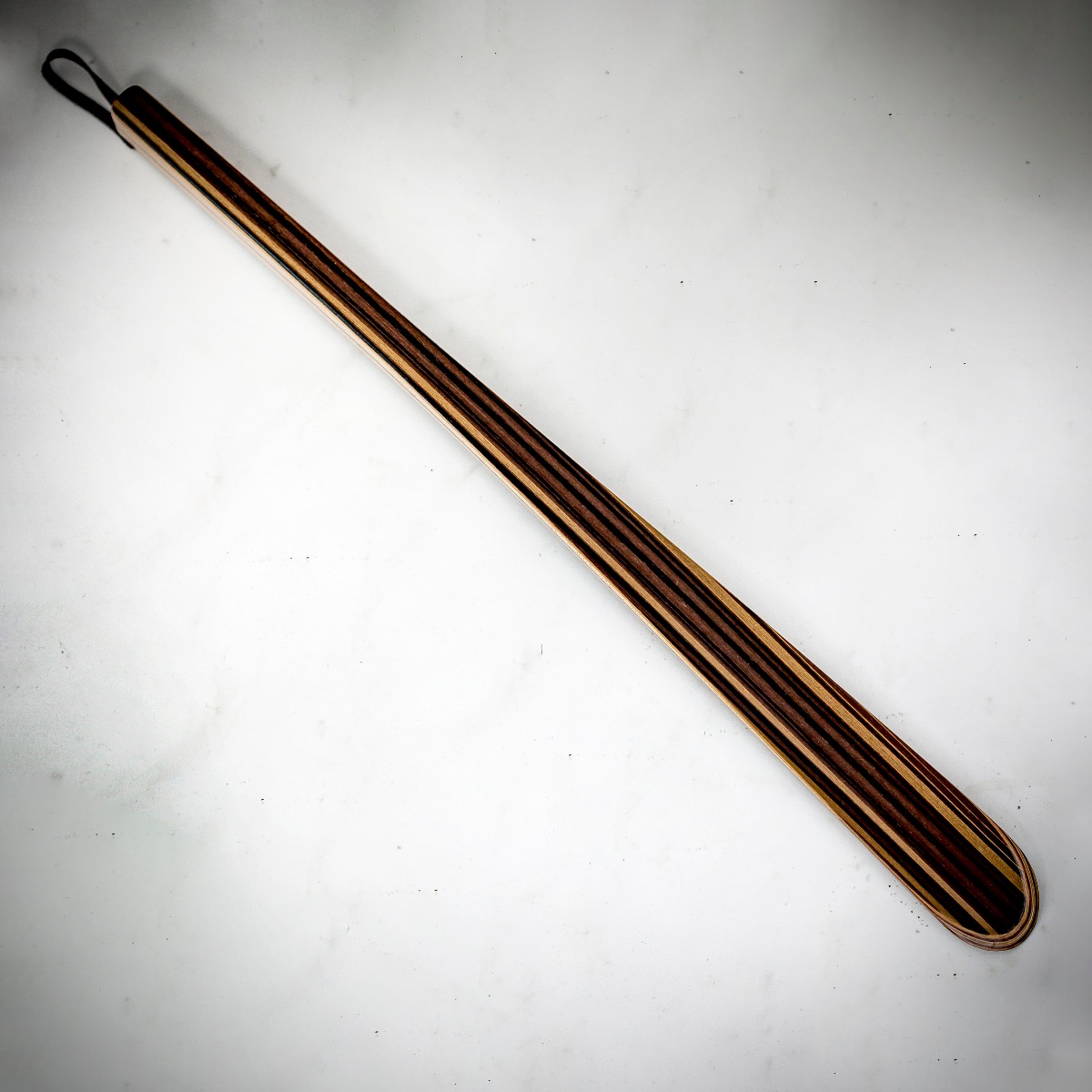 Rio Lindo Long Handled Maple Wood Shoehorn - Striped
