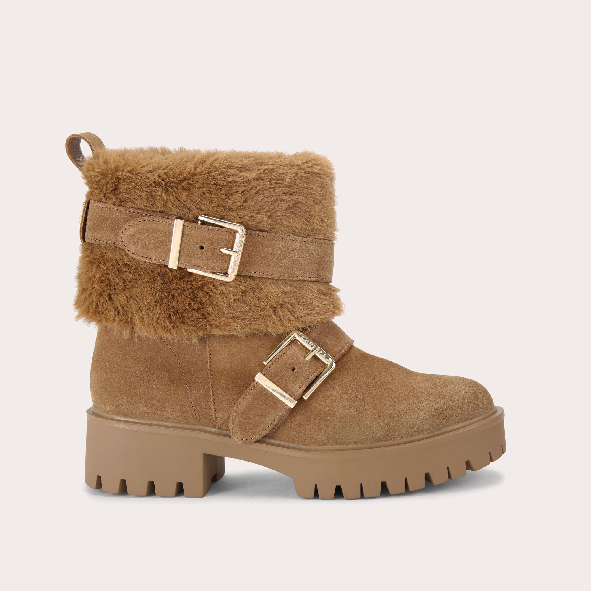  Women's Ankle Boot Tan Suede Alpine
