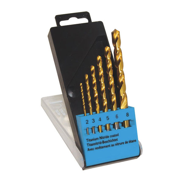 C.k. CK Tools T3293 Titanium Nitride Coated Drills Size 2-8mm Set Of 6