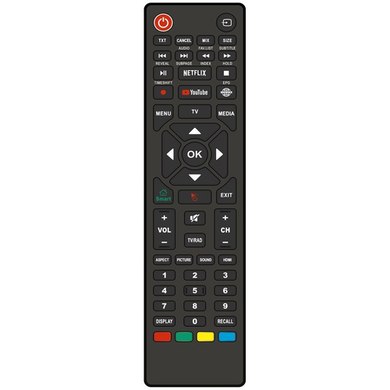 RF2.4G Air mouse+ IR learning remote  Total 53 keys