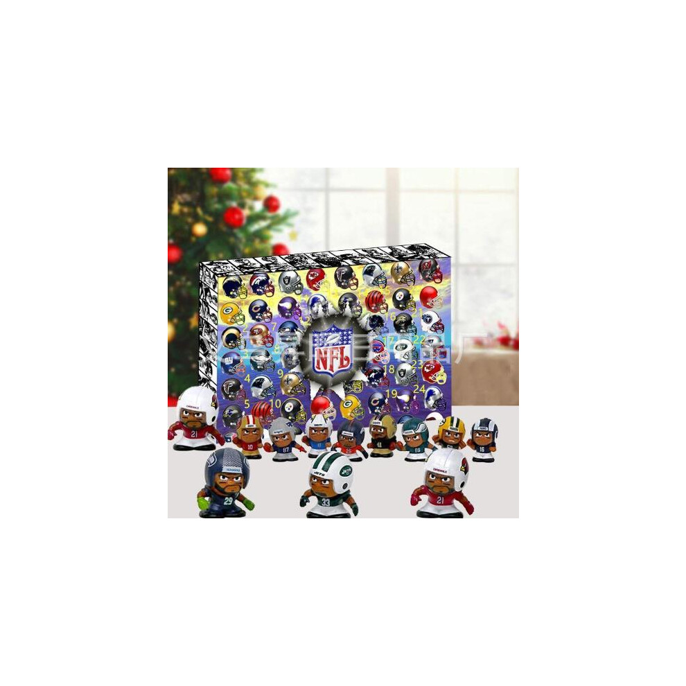 Zhizhen NFL Advent Calendar 2024 Super Bowl Christmas Advent Blind Boxes